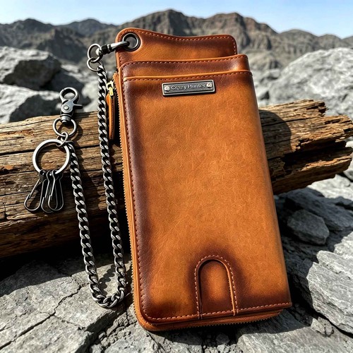 Borsa lunga uomo retrò biker