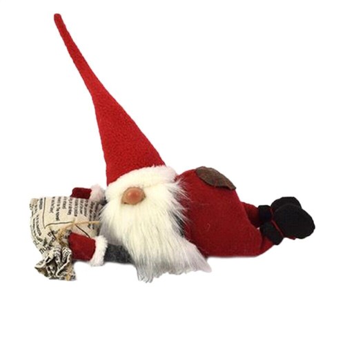 Gnomo elfo babbo - natale, rosso