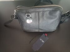 Borsa ecopelle nera ARMANI JEANS con logo in metallo