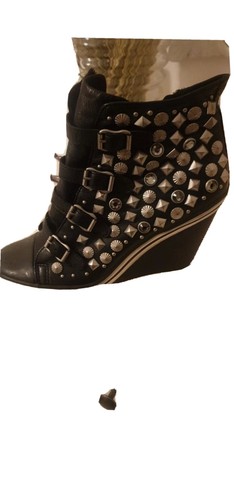 Sneakers zeppa donna nere ash - sneakers,