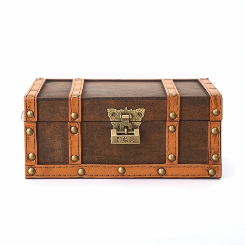 Bauletto con serratura antico - bauletto,