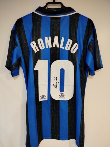 Maglia ronaldo nazario firmata - ronaldo,
