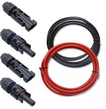 KIT CAVO FOTOVOLTAICO PROLUNGA ELETTRICA 4MM CONNETTORI MC4 30AH PANNELLI SOLARI
