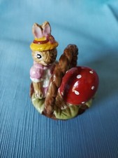 VILLEROY & BOCH Coniglietta Cestino Fungo Ornamento Decoro Primaverile. Usato 