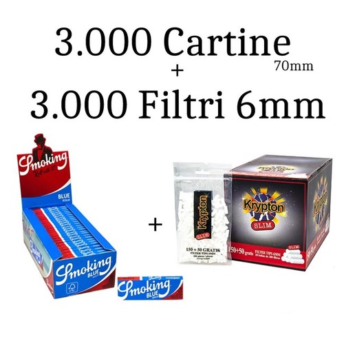 000 cartine blu 70mm 3000 - blu,