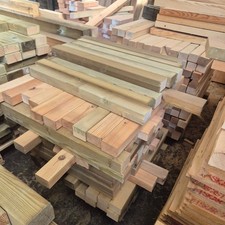 20x Listello Legno di Pino da 50-55 cm - Sez. 4,5x9 cm - STOCK magazzino