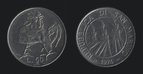San marino lire 1974 gallo - 1974,
