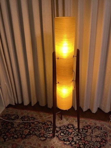 Rocket lamp mid century spin - rocket,