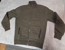 Datch felpa con zip verde uomo