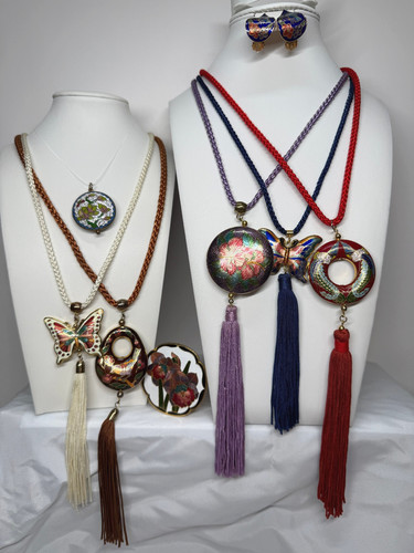 Vintage cloisonne collana - vintage,