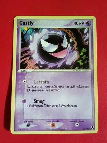 Pokemon card gastly legend - pokemon, ex