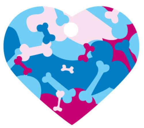 Medaglietta per cani cuore - medaglietta,