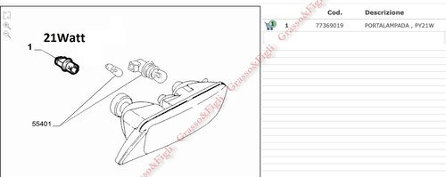 77369019 porta lampa py21w - lampa,
