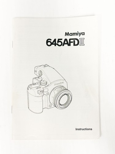Mamiya m645 afd libretto - afd, ii