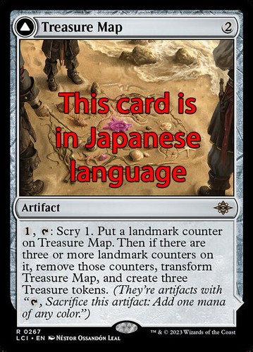 Mtg treasure map foil - map,