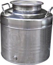 Maffei Contenitore Bidone Fusto Olio Acciaio Inox 30 litri