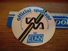 ADESIVO VINTAGE STICKER kleber SKI SCI ELAN 1978 