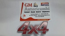 Scritta 4X4 Modanatura Lato Logo Stemma Fregio Rosso Fiat Panda 86 02 1986 2002