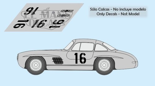 Decals mercedes 300sl targa - decals,