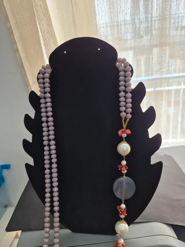 Collana con corallo - collana,