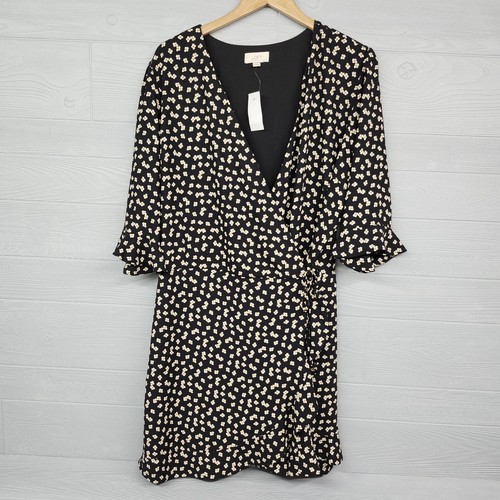 Abito donna nero loft floreale