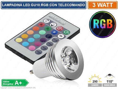 Lampadina led gu10 faretto - lampadina, 3w