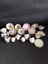 Set Porcellana Tazze Piatti Te’  In Miniatura