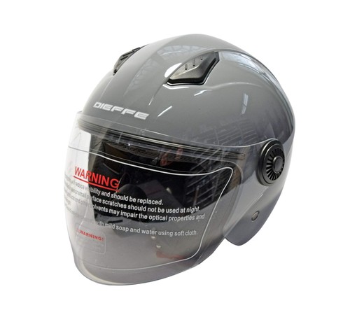 Df34sgs casco jet shiny grey - -,