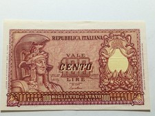 100 LIRE  ITALIA ELMATA DI