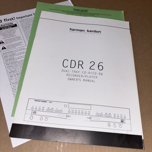 Harman kardon cdr - harman, cdr-26