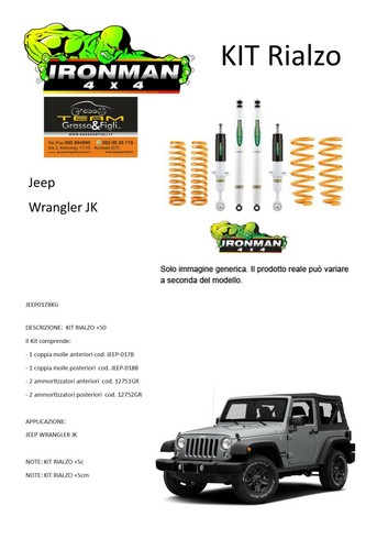 Kit rialzo off road - for, jeep