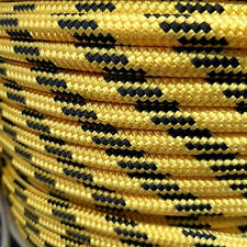 STOCK 20 MT. CIMA SCOTTA & DRIZZA ø 10 Mm GIALLA BARCA VELA CORDA NAUTICA RANDA