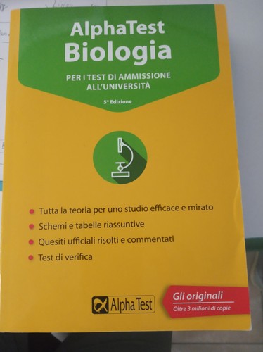 Alpha test biologia quesiti - alpha,