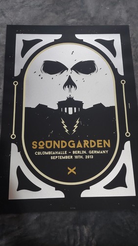 Soundgarden poster numerated - soundgarden, poster,