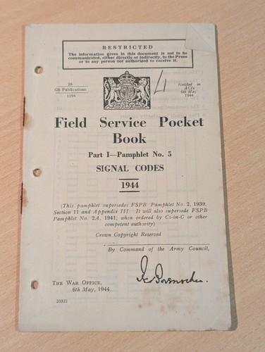 Wwii 1944 field service pocket - field,