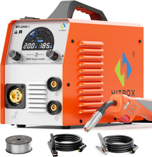 Saldatrice MIG MAG 4 in 1 IGBT 200A - Con Gas/Senza Gas, Lift TIG, MMA - Display