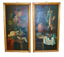 Coppia grandi dipinti olio - coppia,