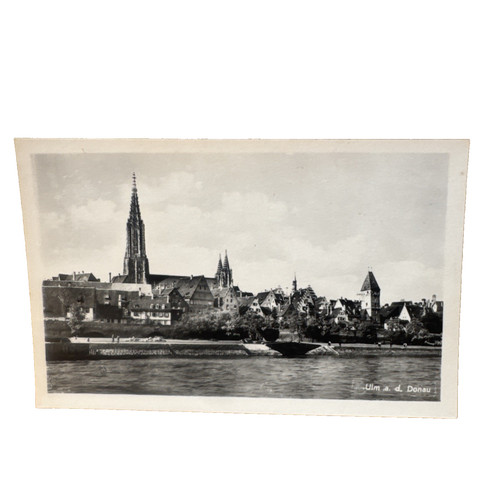 Cartolina postale ulm danubio - cartolina,
