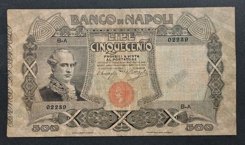 500 lire banco napoli - 500,