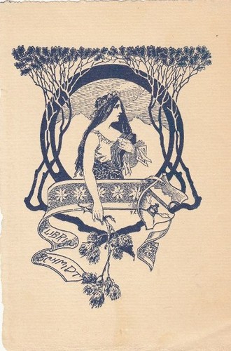 Exlibris bookplate klischee - exlibris,