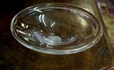 VASO PIATTO VETRO TRASPARENTE