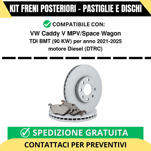 Kit freni posteriori - per, vw