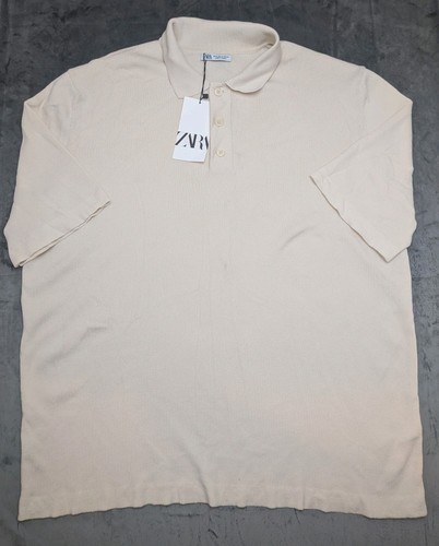 Polo zara uomo maglia - xl, panna