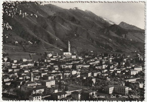 Clusone dal monte crosio - monte,