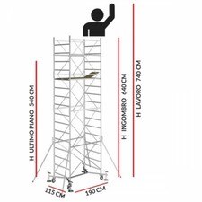 Trabattello Ponteggio mobile