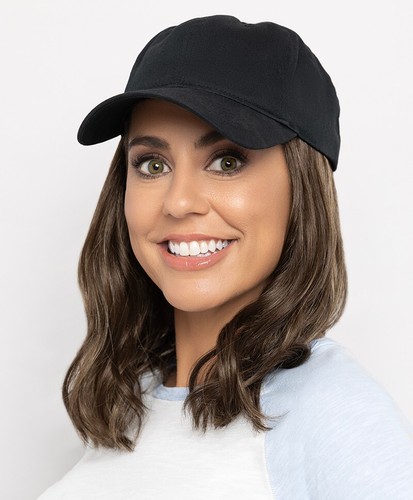 Cappello ondulato con capelli - con,