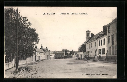 Cpa boves place l - boves,, l´amiral