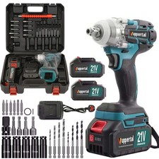 Set 2 Trapano Avvitatore Elettrico Senza Fili a Batteria 21V Avvitatore a Percussione Auto Riparazione