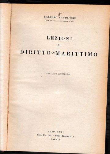 Lezioni diritto marittimo - lezioni, di
