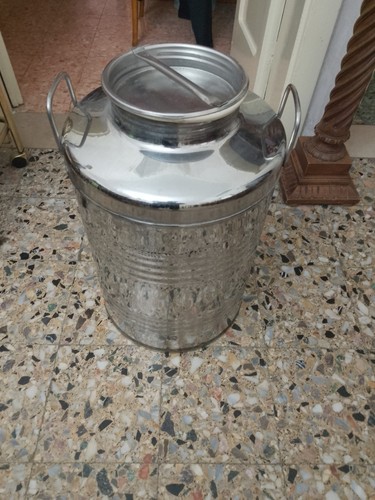 Bidone fusto olio inox - lt, 50